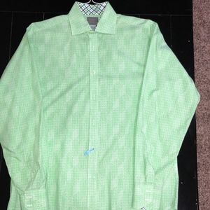 Thomas Dean Casual Button Down Sport Shirt
